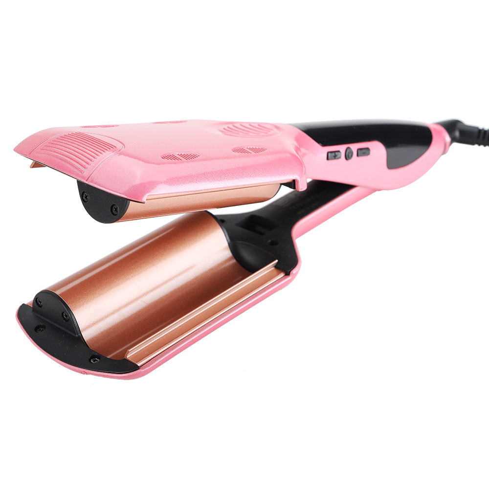 Factory direct ceramic liquid crystal curler egg roll hairpin three-tube wavy dry wet two-purpose curl