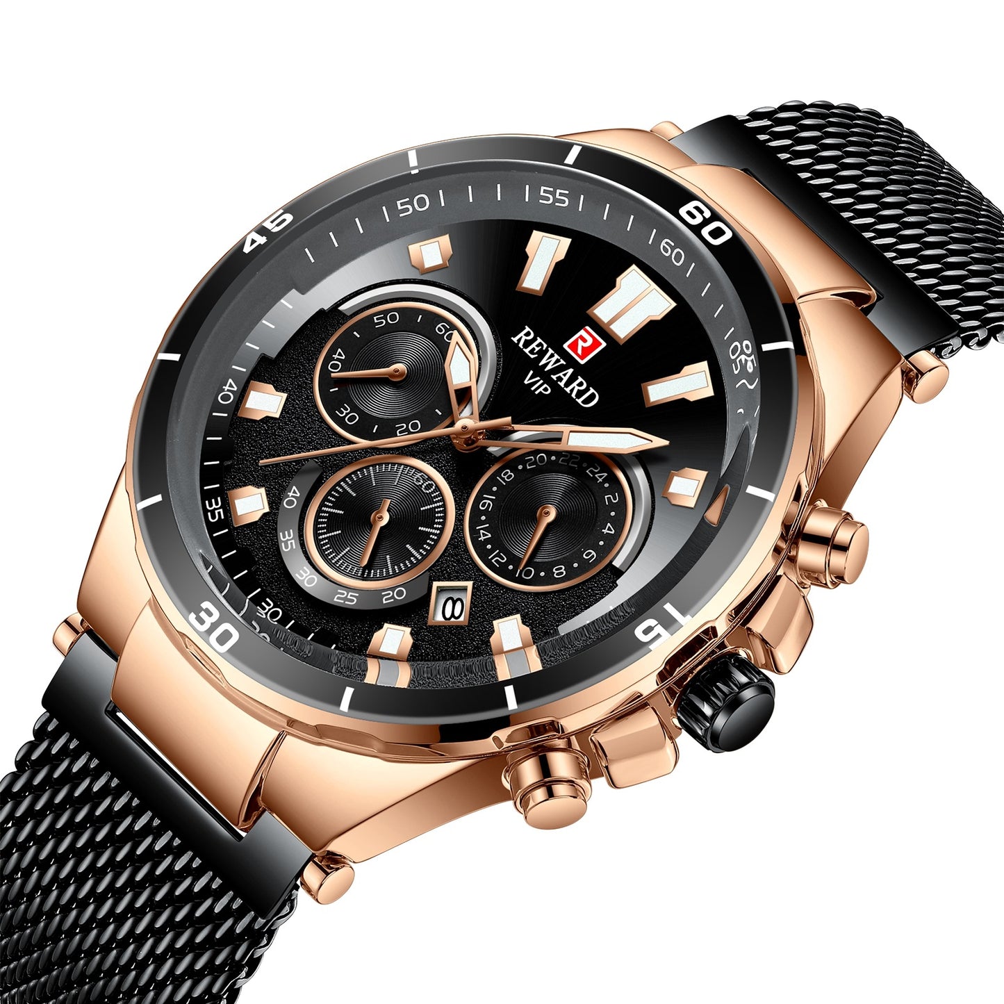 Reward Foreign Trade Three Eye OEM Watch Multi-function Sports Men's Watch Cross-border Waterproof Men's Watch Watches