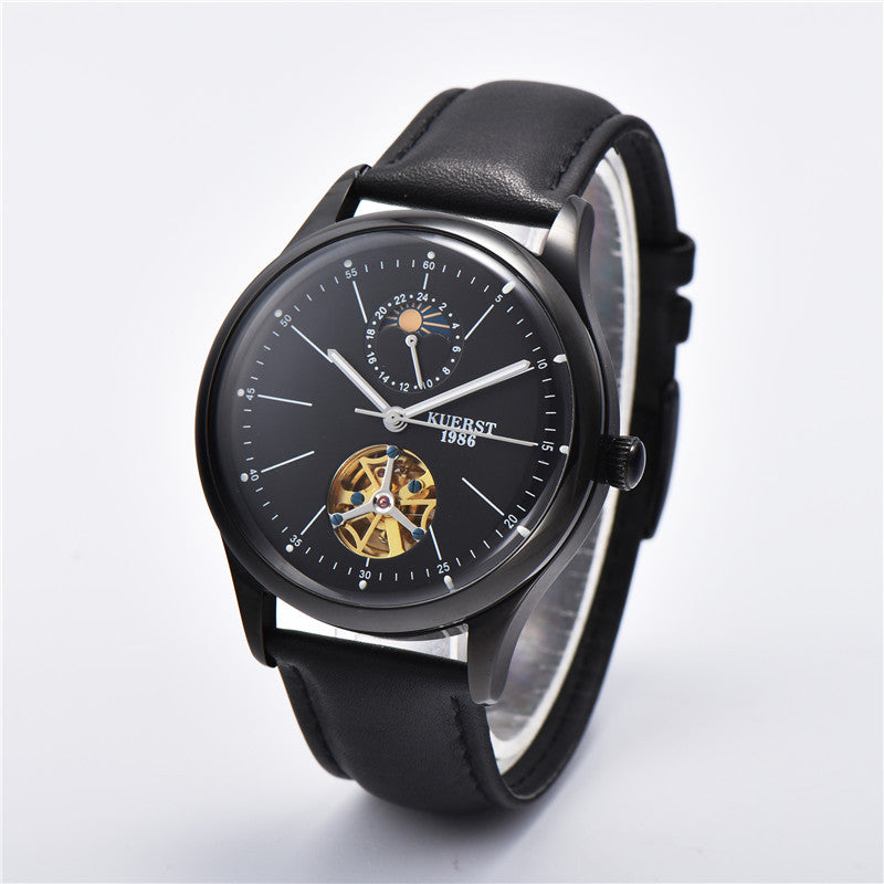 Cool Tour Mechanical Watch Men's Automatic Mechanical Watch Female 8007 Waterproof Watch Leather Business Watch