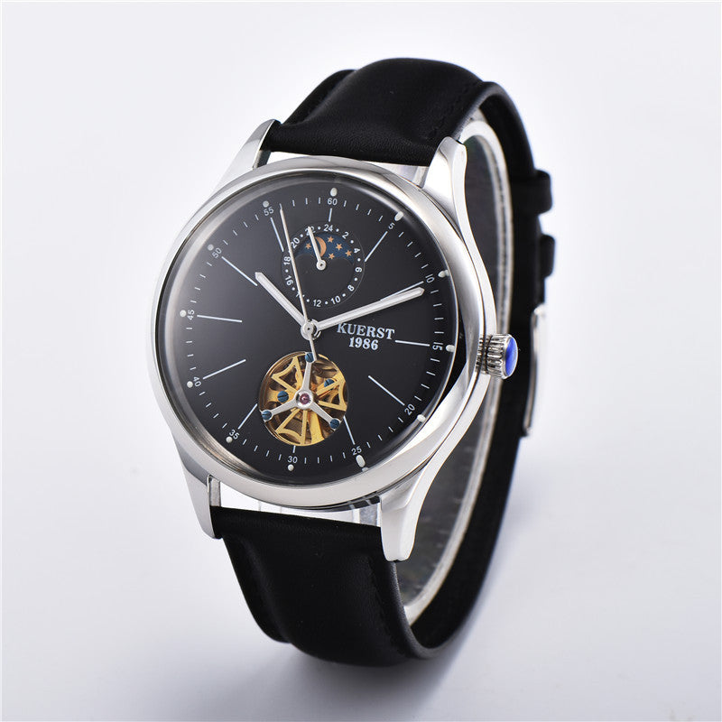 Cool Tour Mechanical Watch Men's Automatic Mechanical Watch Female 8007 Waterproof Watch Leather Business Watch