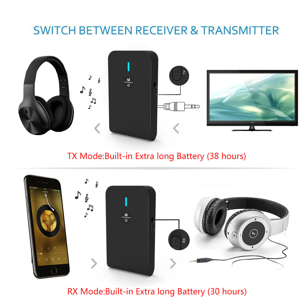 New Bluetooth adaptive receiver 5.0 three-in-one stereo Bluetooth receiving transmitter can be free to mention