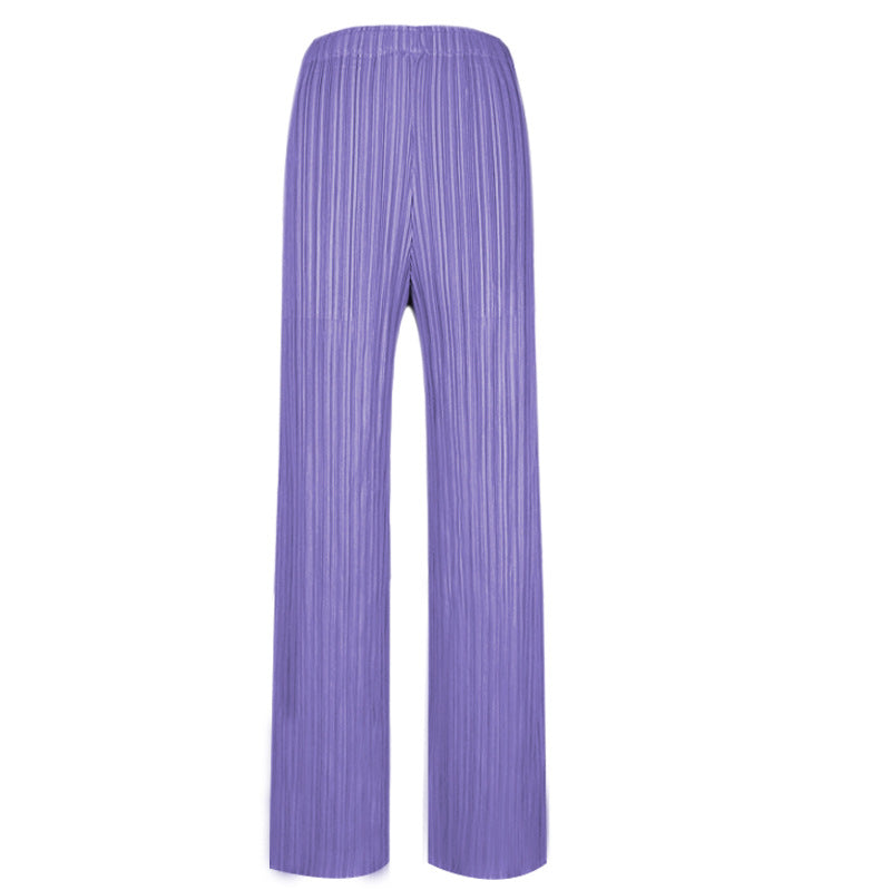 2021 Sanshui Classic pleated god pants female loose comfortable straight pants casual pants women's trousers female fashion 9 colors