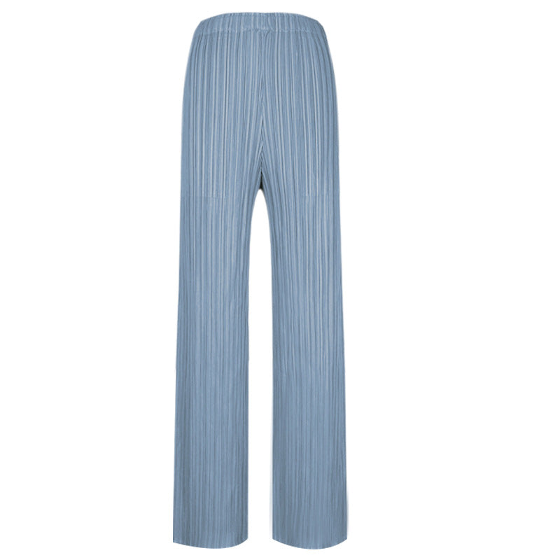 2021 Sanshui Classic pleated god pants female loose comfortable straight pants casual pants women's trousers female fashion 9 colors