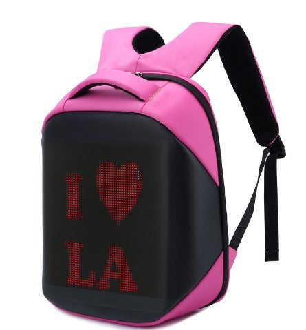 Full color LED Backpack APP Control Advertising LED Backpack with Programmable Digital LED Panel Waterproof LED Bag School Bag
