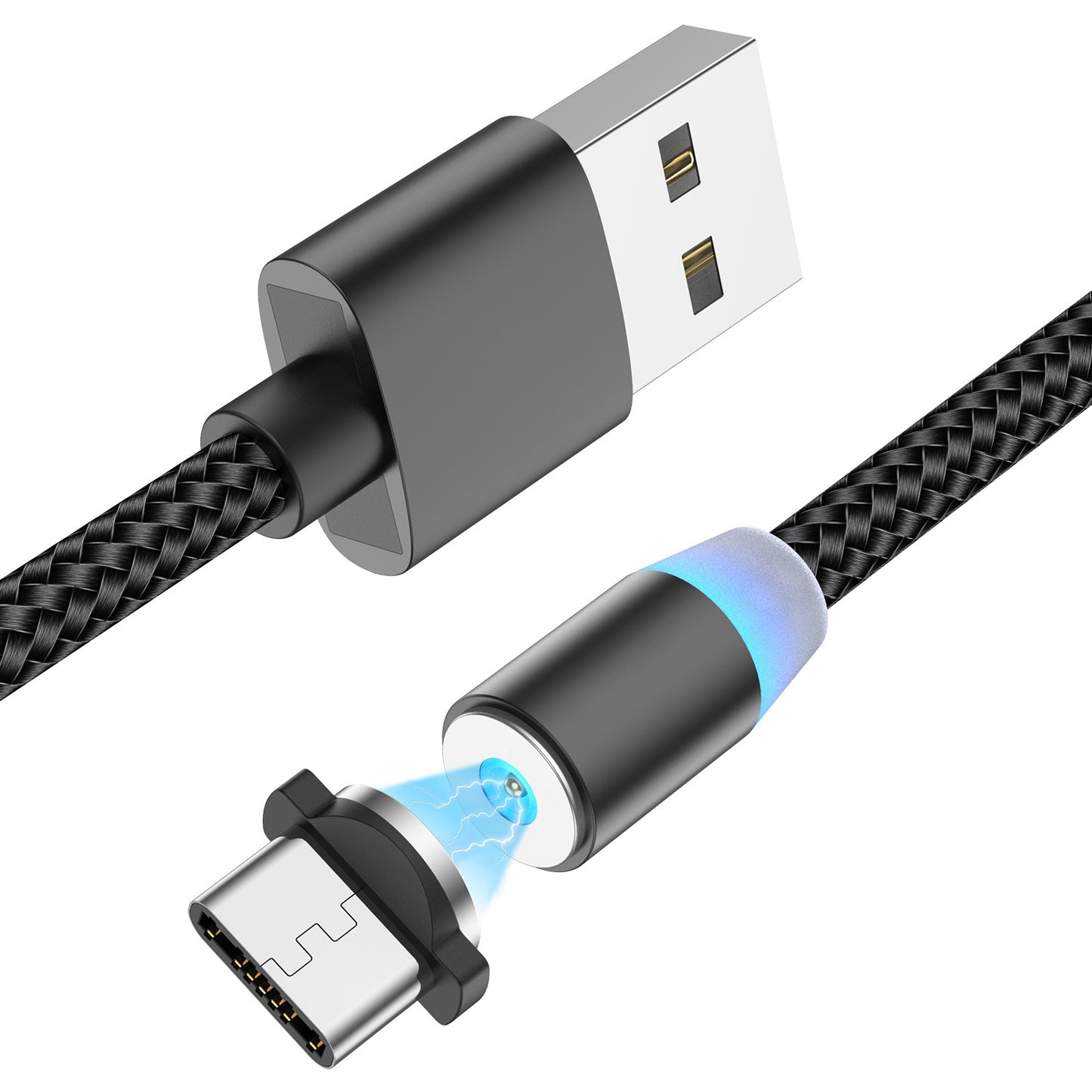 USLION magnetic suction data cable neutral custom data cable three-in-one blind suction charging cable suitable for Apple Type-C
