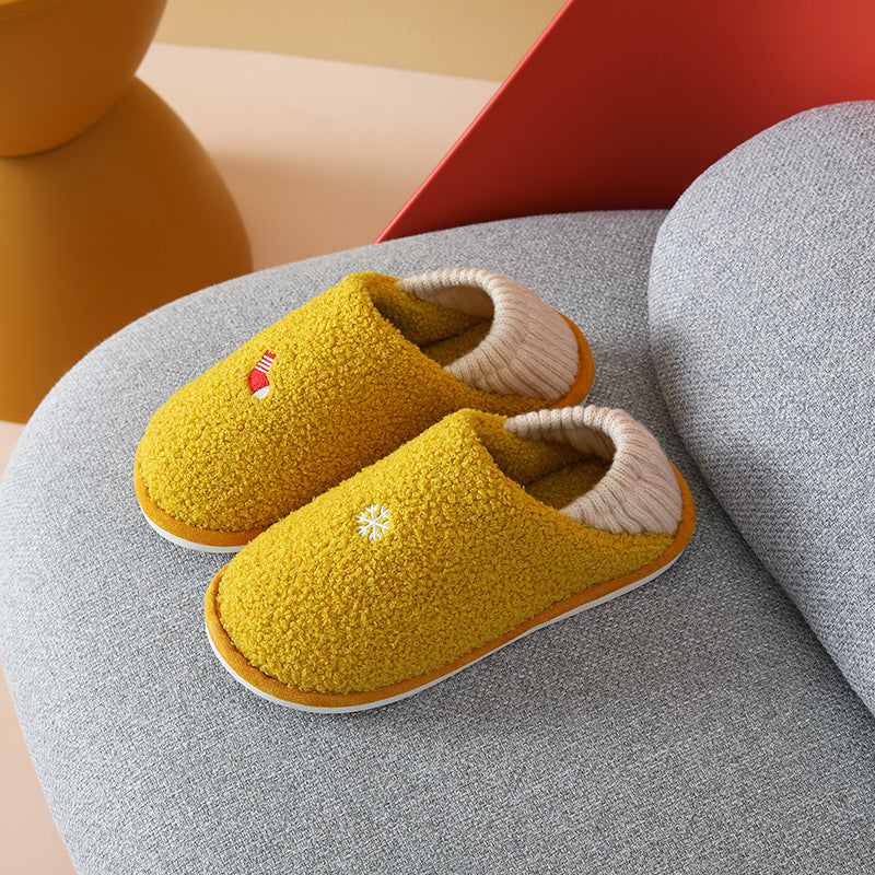 October monthly shoes cotton slippers female autumn and winter bag with postpartum soft bottom winter maternal maternal home slippers
