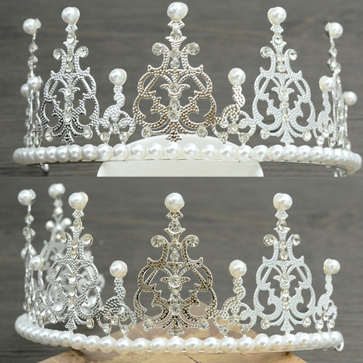 Bride Crown Baby Wing Crown Head Decoration Birthday Cake Crown Decorative Princess Lace Crown Shrou Wholesale