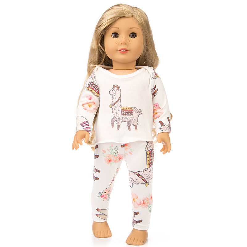 Amazon new 18 inch American girl clothes 43cm Xumu doll clothes doll pajamas set accessories