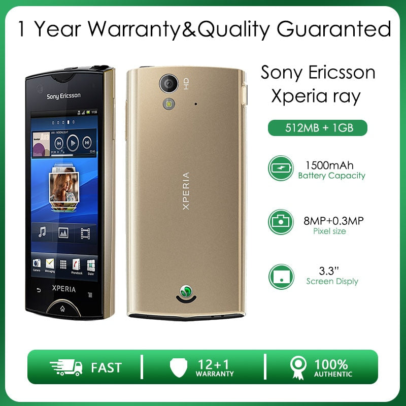 Sony Ericsson Xperia ray Refurbished Original Unlocked ST18 8MP Cell Phone High quality  Free shipping refurbished