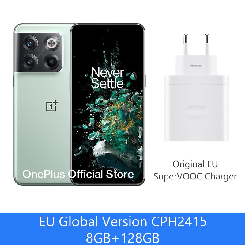 Global Version OnePlus 10T 10 T 5G Smartphone 8GB 128GB Snapdragon 8+ Gen 1 150W SUPERVOOC 4800mAh 16GB 256GB Movil Cellphone