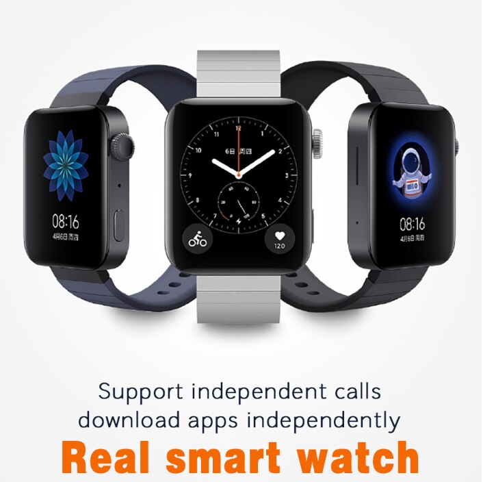 Original Xiaomi MI Smart Watch GPS NFC WIFI ESIM PhoneCall Bracelet Android Wristwatch Sport Bluetooth Fitness HeartRate Tracker