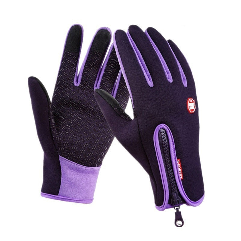 Unisex Touch Screen Winter Gloves Mens Warm Outdoor Cycling Driving Climbing Motorcycle Cold Gloves Waterproof Non-Slip Glove