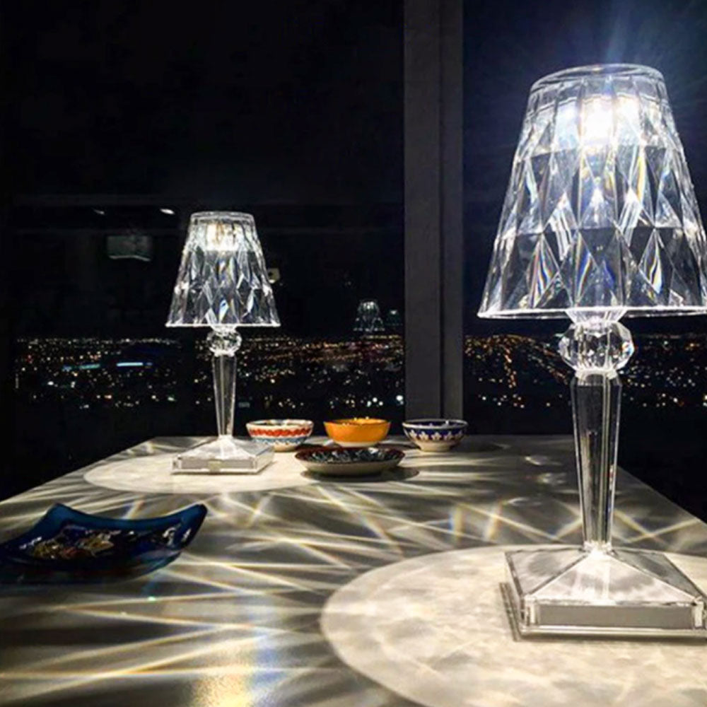 Crystal Table Lamp Acrylic Diamond Decor LED