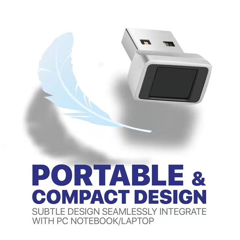 USB Fingerprint Reader Module for Windows 7、8、10 、11 Hello, Biometric Scanner padlock for Laptops & PC