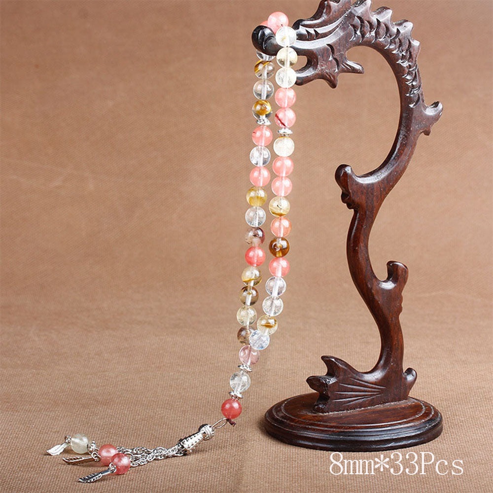 Islamic Tasbih Muslim Rosary Beads 33 Prayer Rosary For Men Bracelet For Men Accessory Natural Stone Agates Handmade Turkey