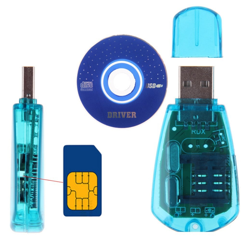 USB SIM Card Reader Unlimited Mobile Phone Cards Readers Editors UIM PHS Cloner Duplicator