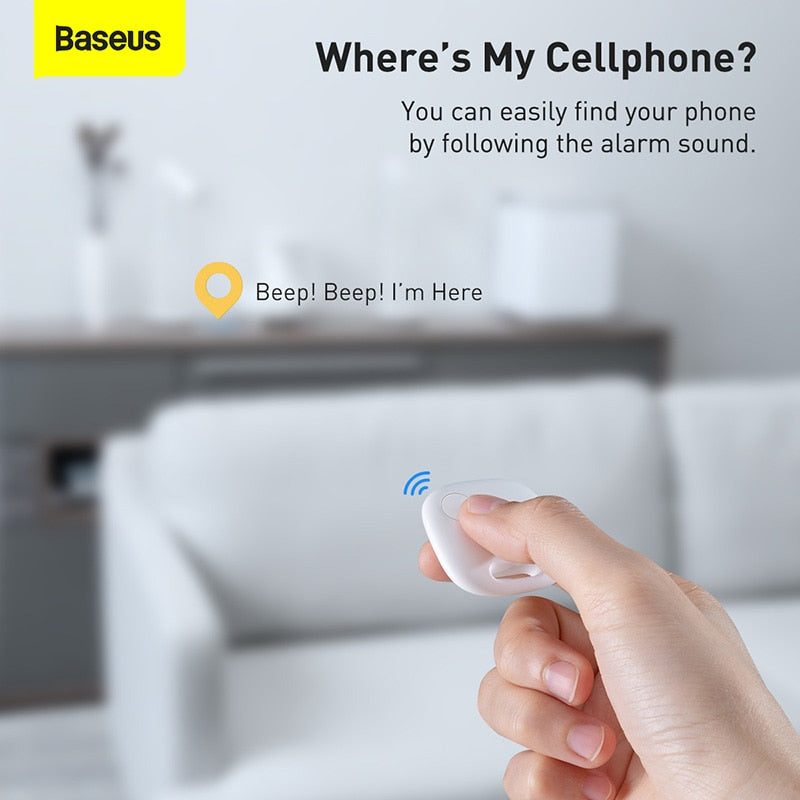 Baseus Wireless Smart Tracker Anti-lost Alarm Tracker Key Finder Child Bag Wallet Finder APP GPS Record Anti Lost Alarm Tag