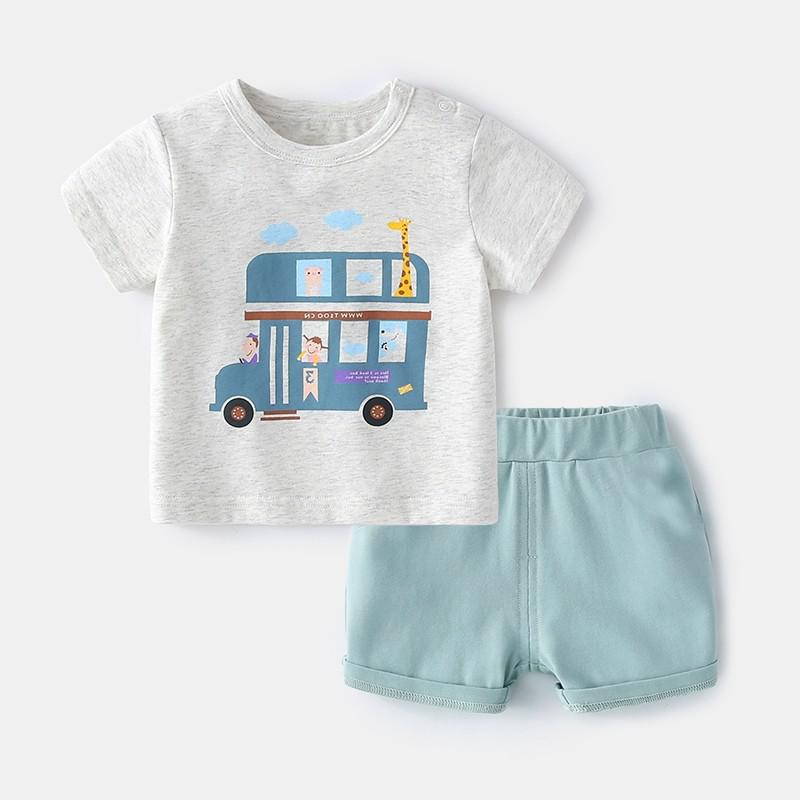 Brand Cotton Baby Sets Leisure Sports Boy T-shirt + Shorts Sets Toddler Clothing Baby Boy Clothes