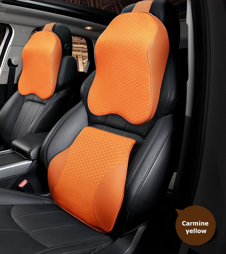 Car Seat Headrest Auto Memory Foam Pillow Car Neck Pillow Seat Head Support Lumbar Support For Office Chair Cushion For Car Auto