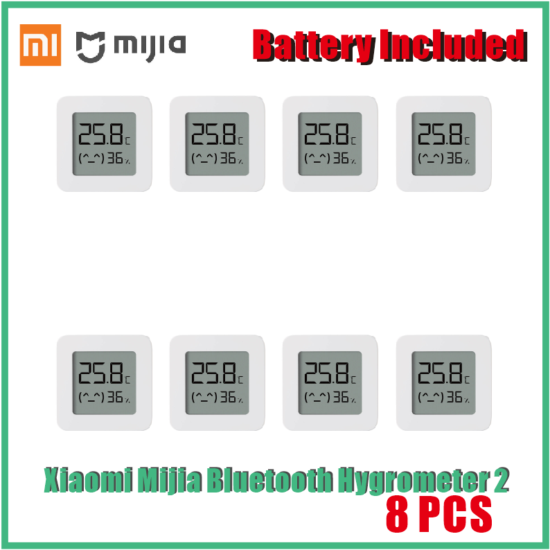 2020New 1-10pcs Xiaomi Mijia Bluetooth Thermometer 2 Wireless Smart Electric Digital Hygrometer Thermometer Work with Mijia APP