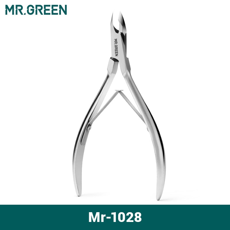 MR.GREEN Cuticle Nippers Nail Manicure Cuticle Scissors Clippers Trimmer Dead Skin Remover Pedicure Stainless Steel Cutters Tool