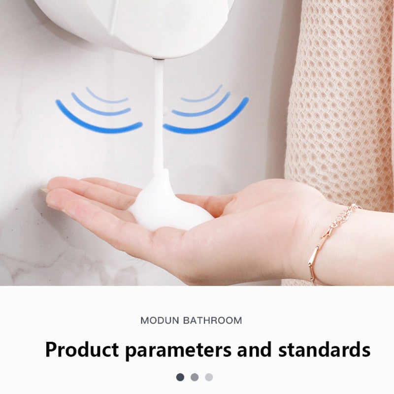 550ml Touchless Automatic Sensor Foam Soap Dispenser Hand Sanitizer Liquid Gel Alcohol Spray Wall Mounted Bathroom Accessories