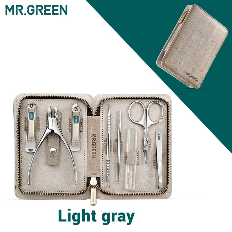 MR.GREEN Manicure Set Pedicure Sets Nail Clipper Stainless Steel Professional Nail Cutter Tools with Travel Case Kit