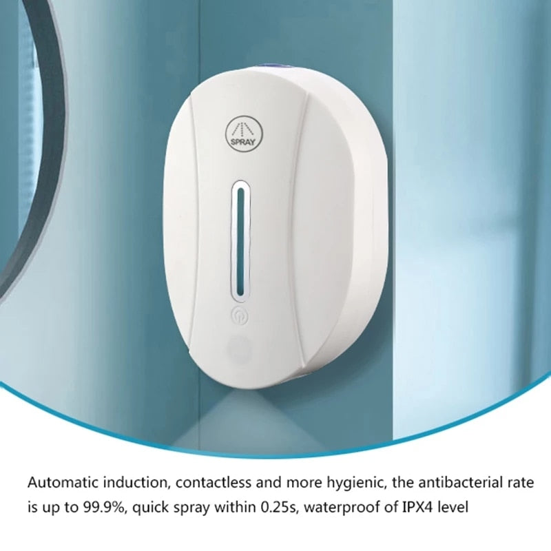 550ml Touchless Automatic Sensor Foam Soap Dispenser Hand Sanitizer Liquid Gel Alcohol Spray Wall Mounted Bathroom Accessories