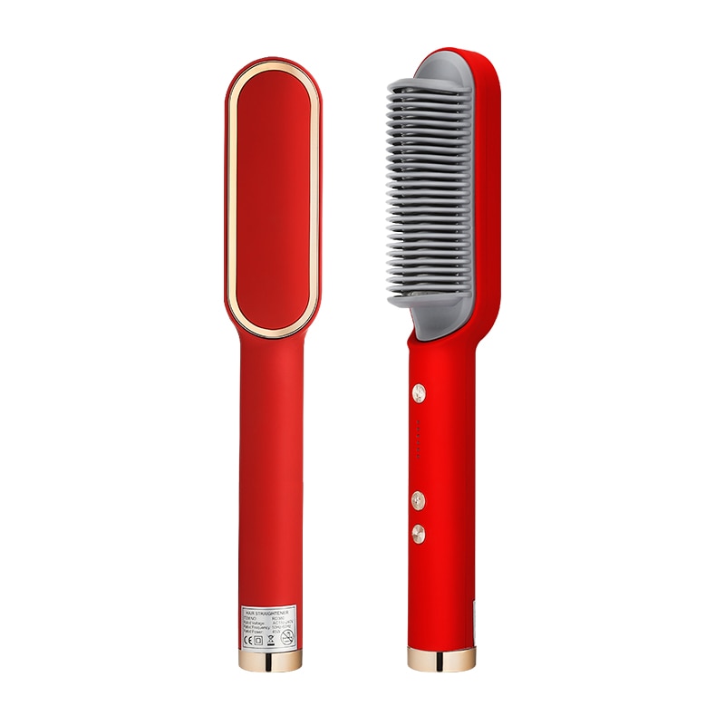 Multifunctional straightener straightener brush electric heat comb straightener curler hair fast modeling tool