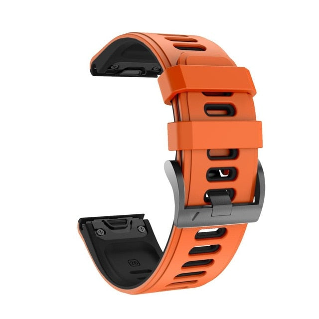 22 26mm Quickfit Smart Watch Straps For Garmin Fenix 7 7X 6 6X Pro 5X 5 Plus 3HR 935 945 Genuine Leather Band Silicone Wristband