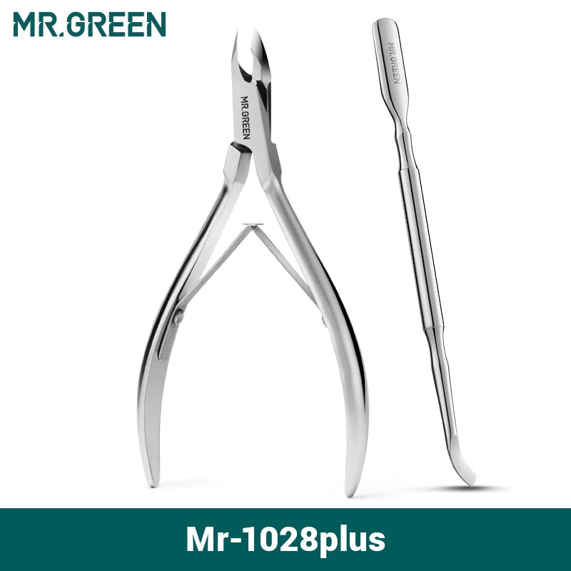 MR.GREEN Cuticle Nippers Nail Manicure Cuticle Scissors Clippers Trimmer Dead Skin Remover Pedicure Stainless Steel Cutters Tool