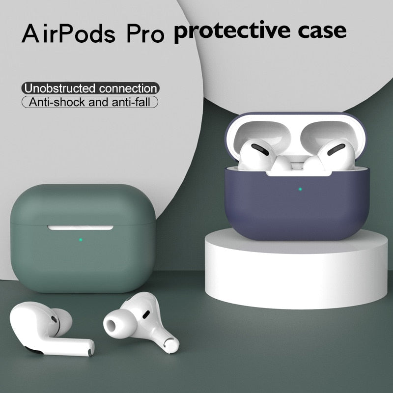 Silicone Cover Case For apple Airpods Pro Case sticker Bluetooth Case for airpod 3 For Air Pods Pro Earphone Accessories skin