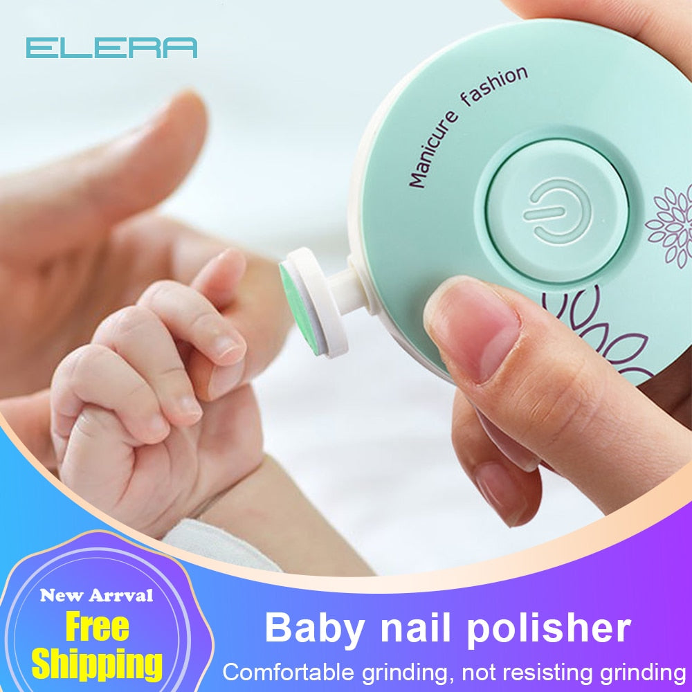 ELERA New Baby Electric Nail Trimmer Kid Nail Polisher Tool Baby Care Kit Manicure Set Easy To Trim Nail Clippers For Newborn