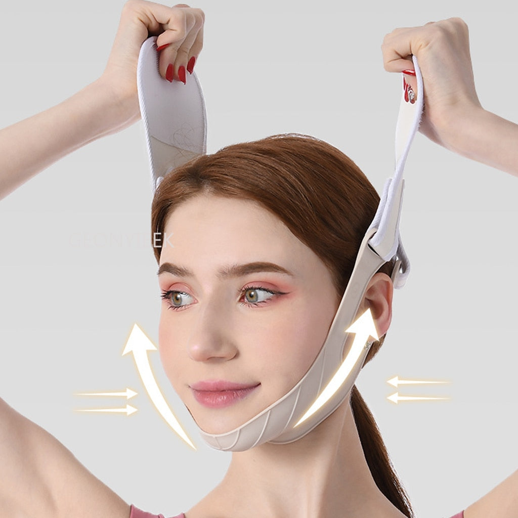 Silicone Face Slimming Bandage Women Chin Cheek Lift Up Belt V Line Face Shaper Facial Anti Wrinkle Strap Skin Care Beauty Tools