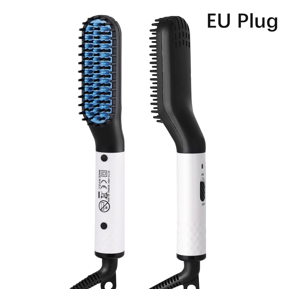 Professional Hair Comb Brush Beard Straightener Multifunctional Hair Straightening Comb Hair Curler Fast Heating Styling Tools