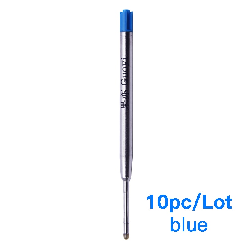 Guoyi K088 metal ballpoint pen refill 10pc/lot  for school office gift pen hotel business G2 424 pen Refill Writing length 700m