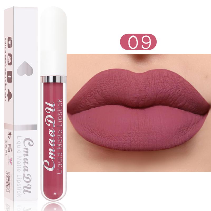 CmaaDu 18 Colors Long Lasting Lip Gloss Matte Velvet Liquid Lipstick Waterproof Moisturizing Lip Makeup Cosmetic TSLM1