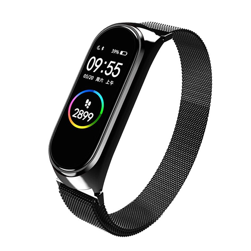 Strap For Xiaomi Mi Band 7 6 5 4 3 Wrist Metal Bracelet Stainless Steel MIband Replacement Watchband Mi Band 6 Strap Wrist bands