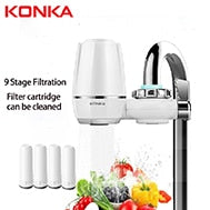 KONKA Tap Water Filter Washable Replacement Kitchen Faucet Long Lasting Ceramic Filtro Water Purifier Tap Filter Chlorine