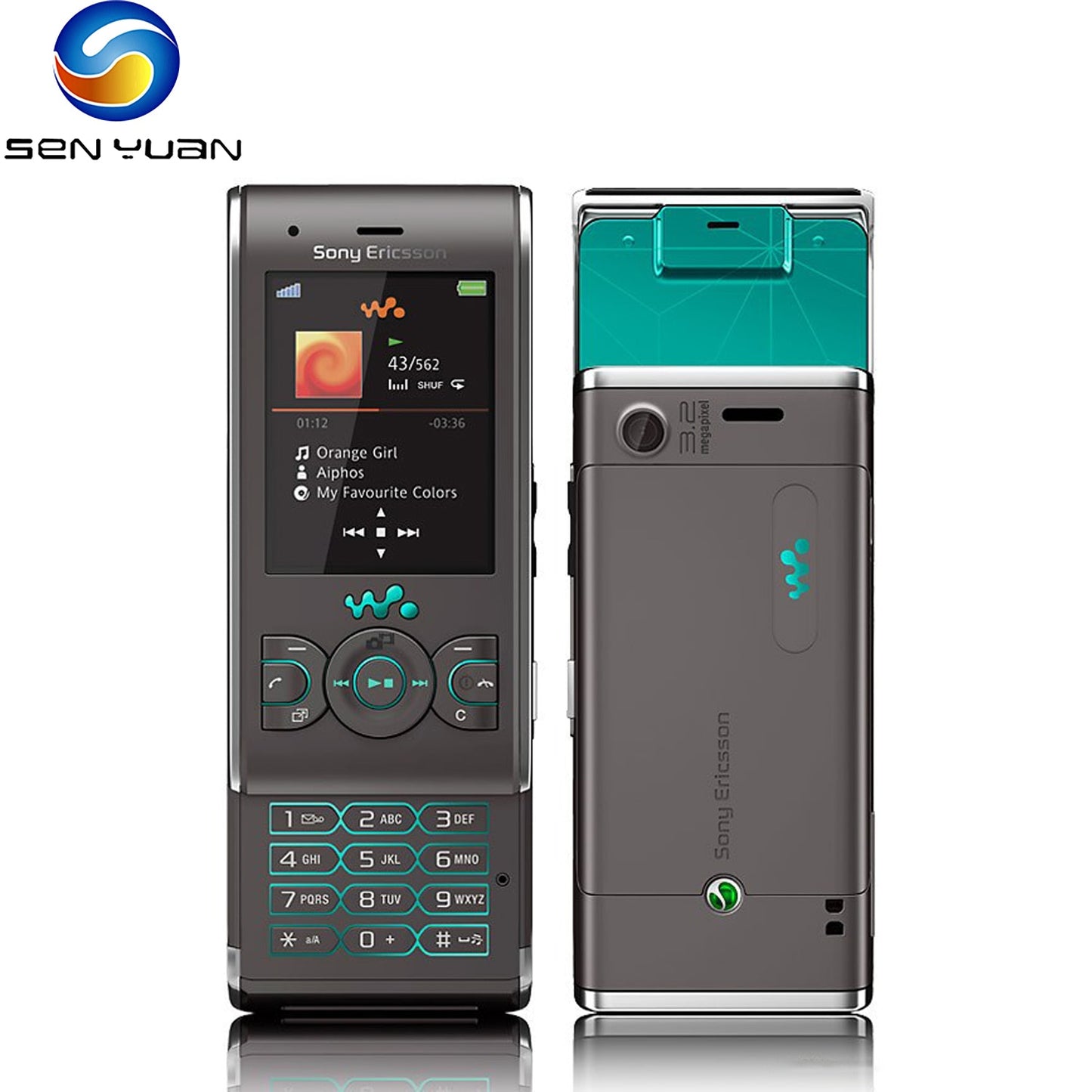 Original Sony Ericsson W595 3G Mobile Phone Refurbished Unlocked 2.2''Display FM Radio 3.15MP Camera Bluetooth Slider CellPhone