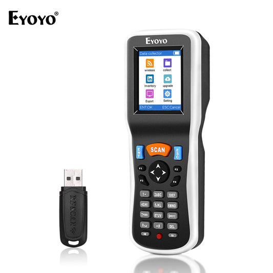 Eyoyo PDT6000 Bar Code Scanning Instrument Handheld Inventory Data Terminal Collector Barcode Scanner PDT 1D with USB Port