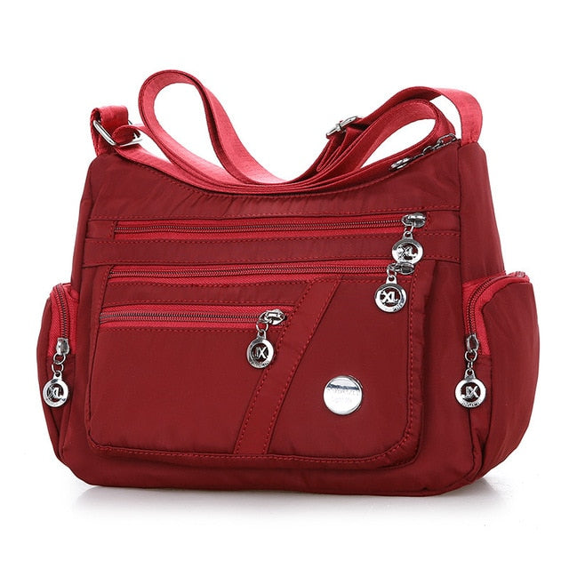 Yogodlns Oxford Waterproof Shoulder Bag Women Casual Crossbody Bag Multifunction Shopping Handbag Large Capacity Messenger Bag