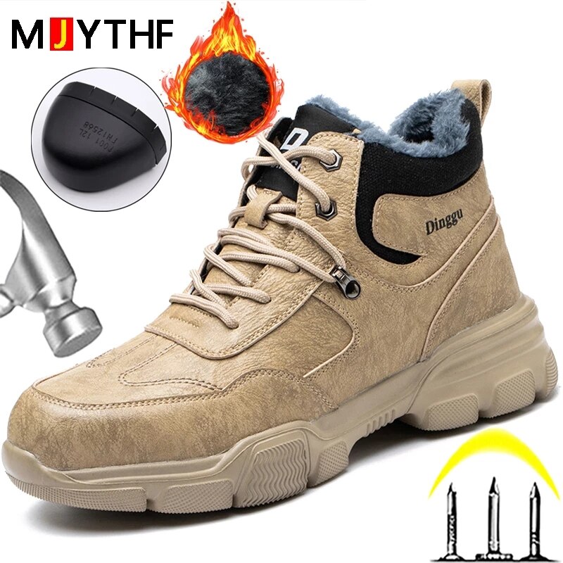 Male Safety Shoes Work Sneakers Indestructible Work Safety Boots Winter Shoes Men Steel Toe Shoes Sport Safty Shoes Dropshipping