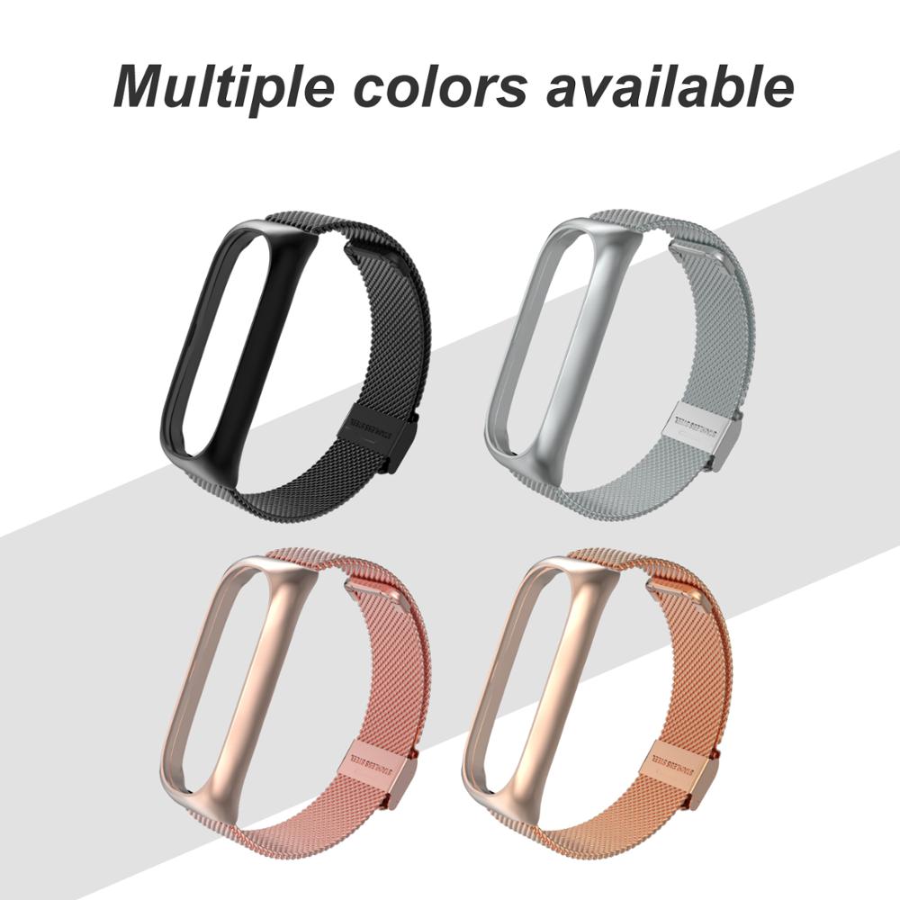 Strap For Xiaomi Mi Band 6 5 Wrist Metal Bracelet Screwless Stainless Steel MIband for Mi Band 6 5 Strap Wristbands Pulseira
