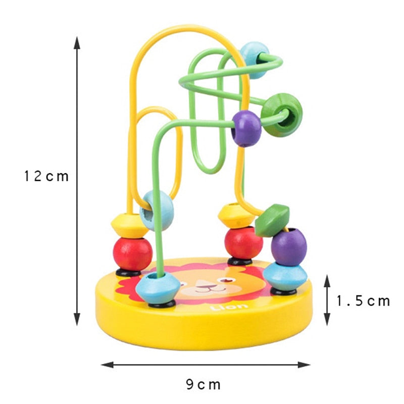 Kids Montessori Toy Worm Eat Fruit Wooden Puzzle Toy Fingers Flexible Training Twisting Worm Educational Toys For Children Gifts