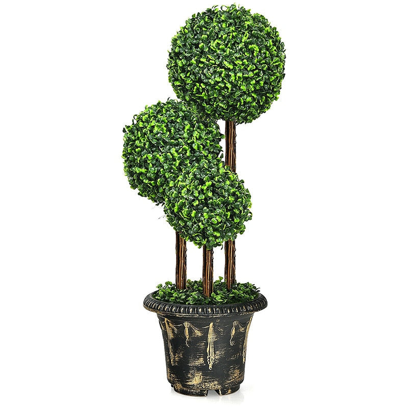 Artificial Topiary Triple Ball Tree