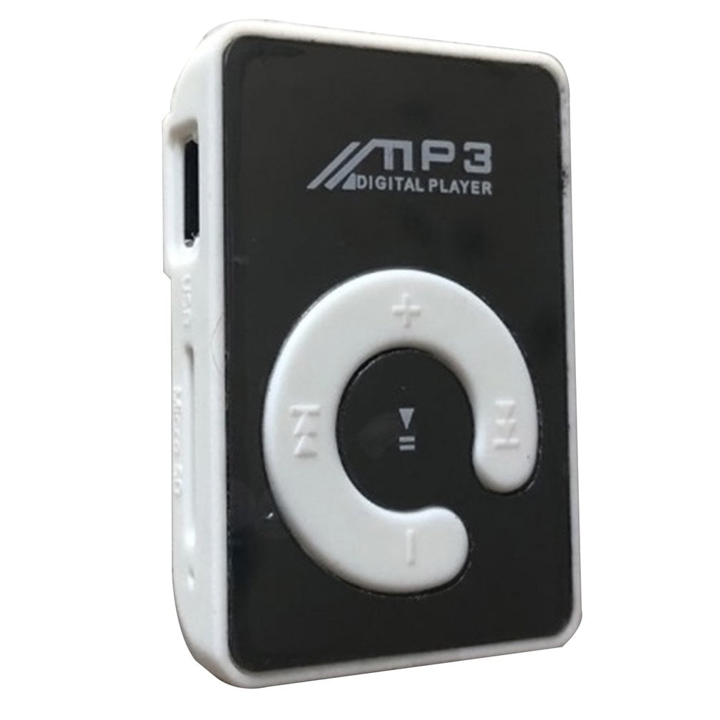Portable Mini Mirror Clip MP3 Player Music Media Support Micro SD TF Card Fashion Hifi MP3 for Outdoor Sports