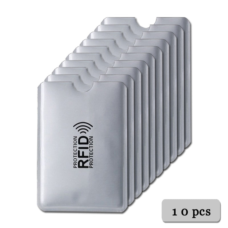 Anti Rfid Blocking Reader Lock Bank Card Holder ID Bank Card Case Student Cute ID Cards Wallet Passport Business Bancaire