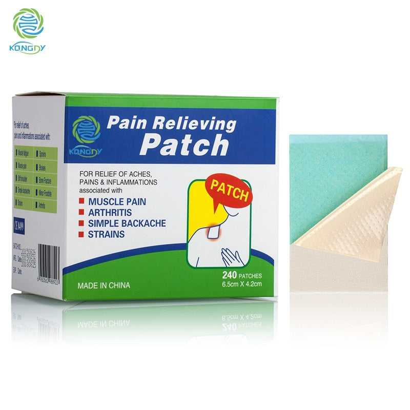 KONGDY Health Care Pain Killer 240 Pieces/Box Menthol Pain Relief Patch Medical Back/Neck Pain Plaster for Body Camphor Plaster