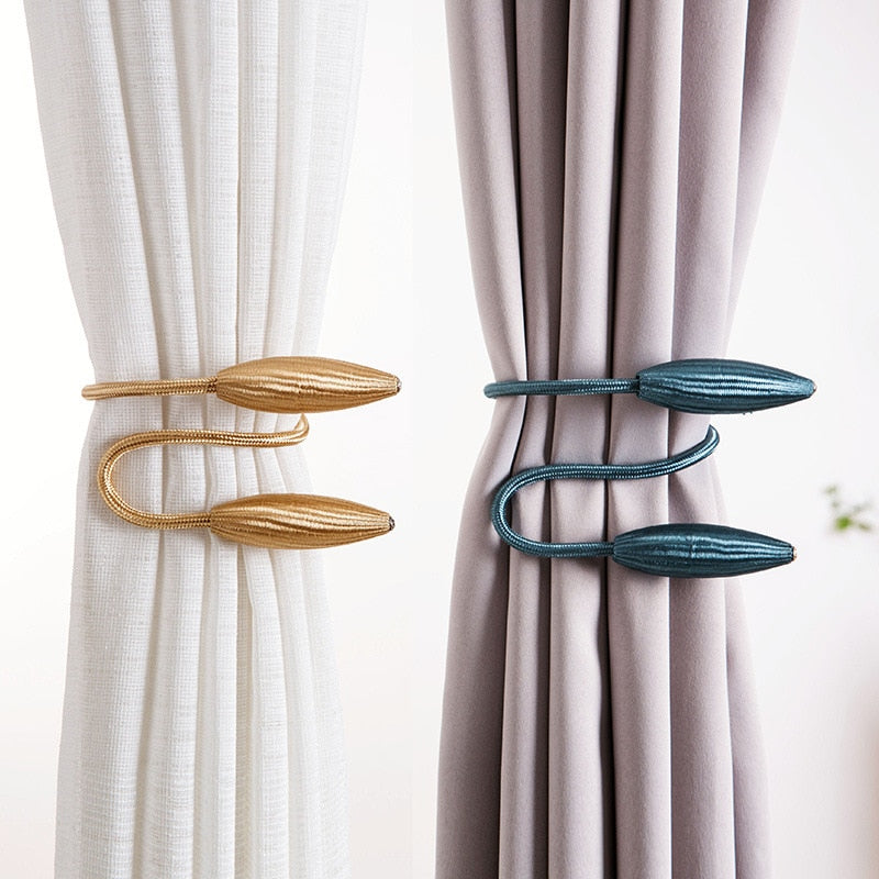 Arbitrary shape strong Curtain Tiebacks Plush Alloy Hanging Belts Ropes Curtain Holdback Curtain Rods Accessoires
